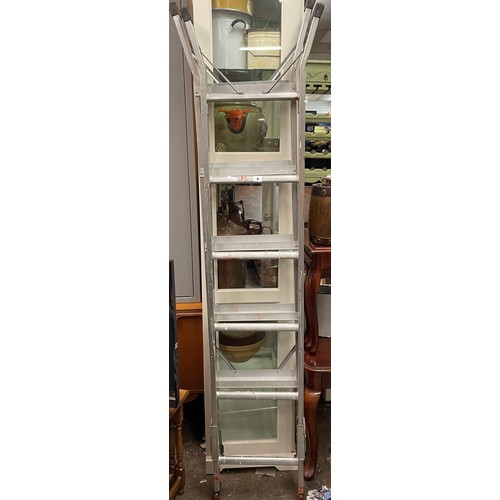 6 - ALUMINIUM THREE WAY LADDERS