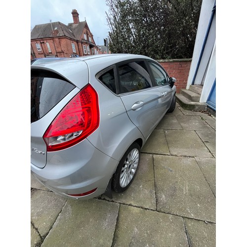 1 - FORD FIESTA TITANIUM TDCI 70, 5 DOOR HATCHBACK, DIESEL, COLOUR SILVER, 1399CC, 2011, REGISTRATION NU... 