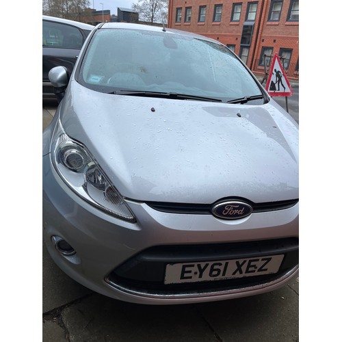 1 - FORD FIESTA TITANIUM TDCI 70, 5 DOOR HATCHBACK, DIESEL, COLOUR SILVER, 1399CC, 2011, REGISTRATION NU... 