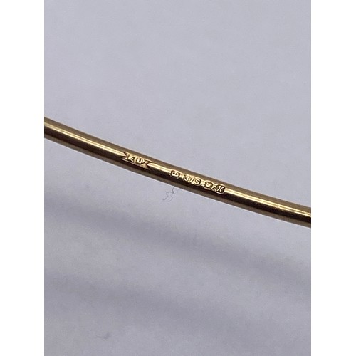 445 - TWO 9CT TORQUE BANGLES 7.1G OVERALL