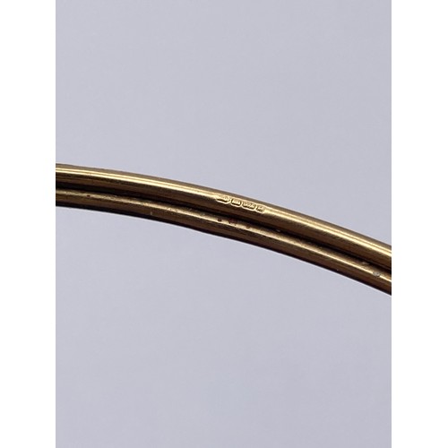 445 - TWO 9CT TORQUE BANGLES 7.1G OVERALL