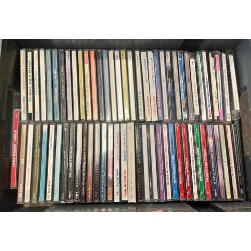 281 - THREE CASES OF CDS THE BEATLES, GERRY AND THE PACEMAKERS, AND VARIOUS OTHERS