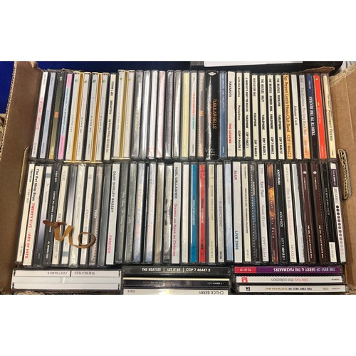 281 - THREE CASES OF CDS THE BEATLES, GERRY AND THE PACEMAKERS, AND VARIOUS OTHERS