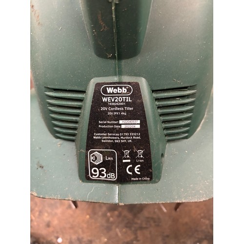 133 - WEBB CORDLESS TILLER