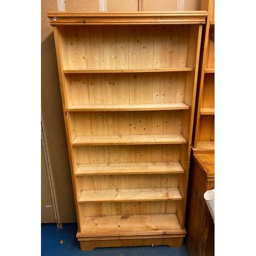 7 - PINE UPRIGHT BOOKCASE