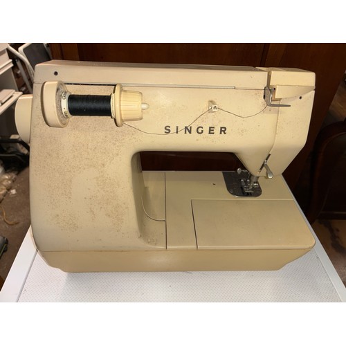 63 - CASED SINGER SEWING MACHINE