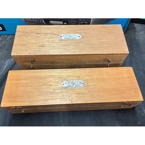 308 - TWO BOXED WH MAYES AND SON JOHN BULL GAUGE AND BLOCK