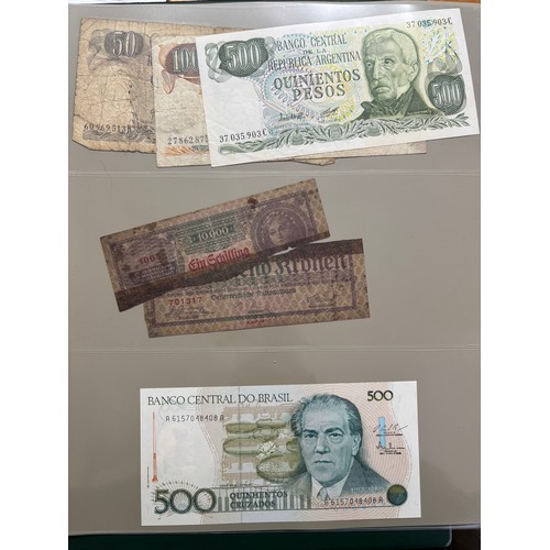 572 - ALBUM OF GB DECIMAL COINAGE AND FOREIGN COINS INCLUDING COMMONWEALTH COUNTRIES, AND SOME BANK NOTES