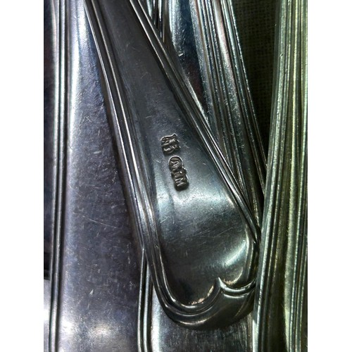 421 - TRAY OF COMMUNITY PLATED FLATWARE AND ONE OTHER PATTERN