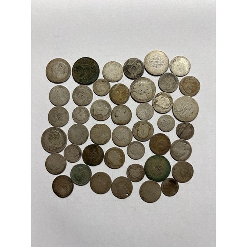 580 - SMALL BAG OF GB VICTORIAN AND EARLY 20TH CENTURY PRE DECIMAL SILVER COINS