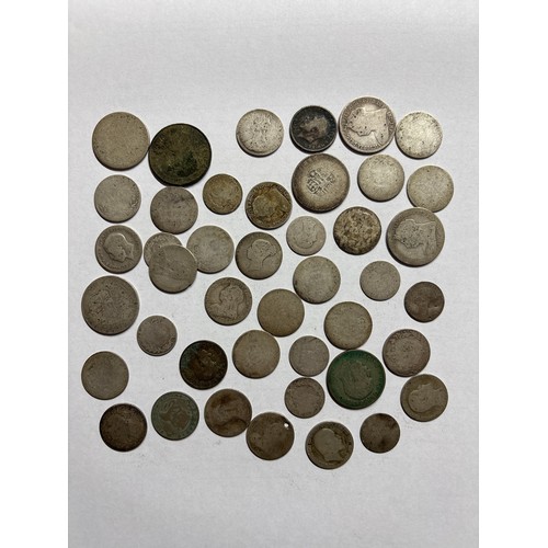 580 - SMALL BAG OF GB VICTORIAN AND EARLY 20TH CENTURY PRE DECIMAL SILVER COINS