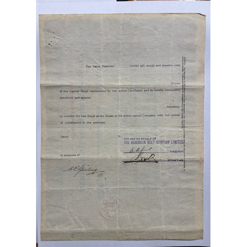 581 - FOLDER OF CANADIAN LORRAINE SILVER MINE LIMITED SHARE CERTIFICATES 1924 AND 1925