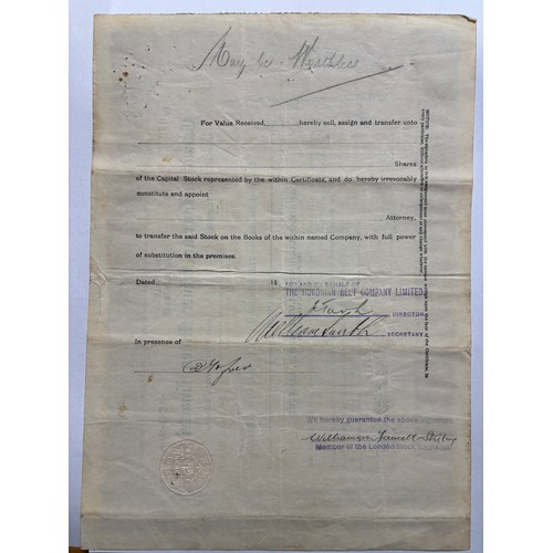 581 - FOLDER OF CANADIAN LORRAINE SILVER MINE LIMITED SHARE CERTIFICATES 1924 AND 1925