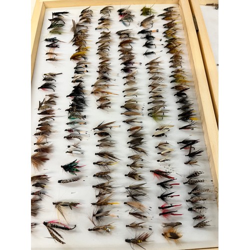 339 - THREE TIER BOX OF WET AND DRY FISHING FLIES