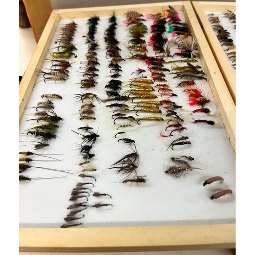 339 - THREE TIER BOX OF WET AND DRY FISHING FLIES