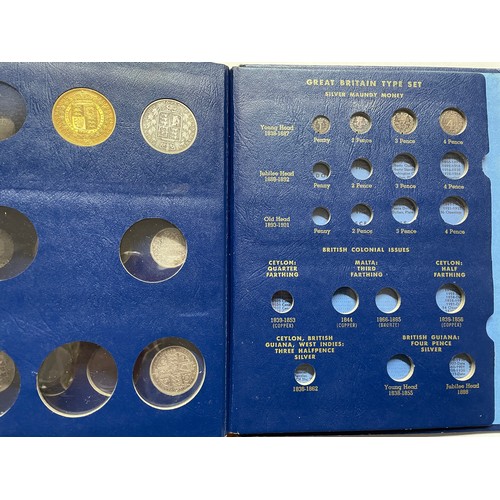 574 - TWO GB SILVER TYPE SET VICTORIA 1837-1901 VARIOUS DENOMINATIONS, INCOMPLETE, AND EDWARD VII TO ELIZA... 