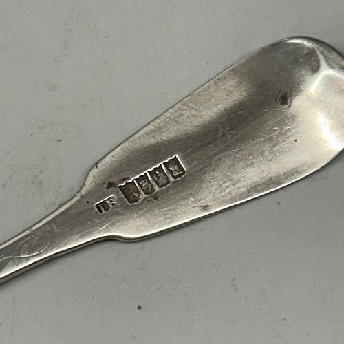 383 - SET OF BIRMINGHAM SILVER TEA SPOONS, TALON SUGAR NIPS, FOB AND TWO SILVER LIDS