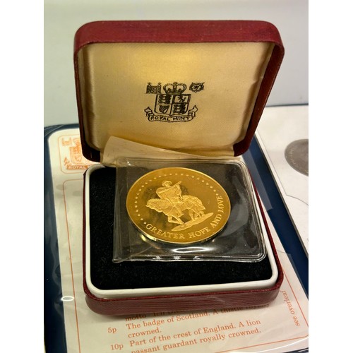 547 - SILVER PROOF COIN, FIRST DECIMAL COIN SET, AND OTHERS