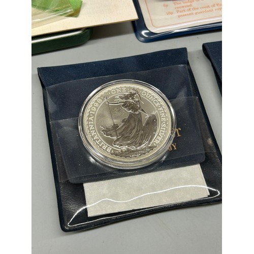 547 - SILVER PROOF COIN, FIRST DECIMAL COIN SET, AND OTHERS