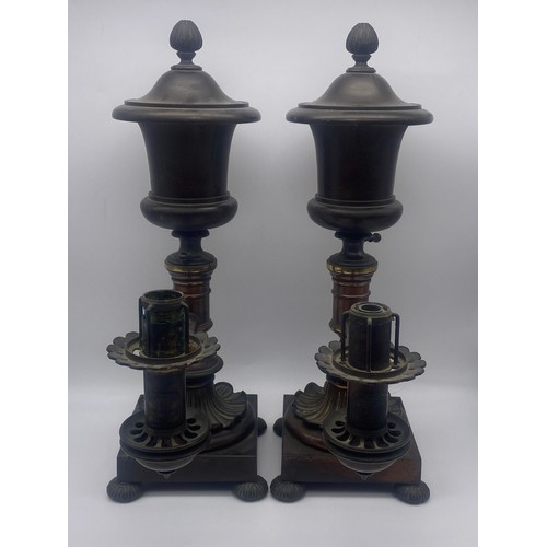 440 - G FOREST AND SONS OF LONDON CAMPANA OIL LANTERNS A PAIR