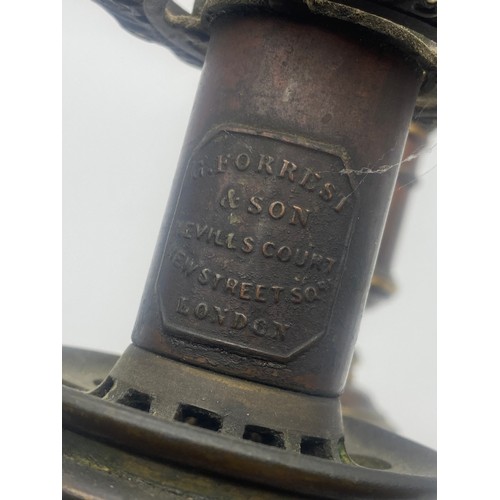 440 - G FOREST AND SONS OF LONDON CAMPANA OIL LANTERNS A PAIR