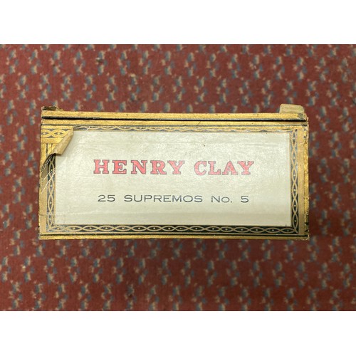 392 - BOX CONTAINING TEN HENRY CLAY SUPREMOS CIGARS