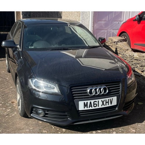 1 - AUDI A3 S-LINE SPECIAL EDITION TDI 138 NUMBER PLATE MA61 XHV, MILEAGE 116,250, SERVICED FEB 2024, FU... 