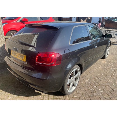 1 - AUDI A3 S-LINE SPECIAL EDITION TDI 138 NUMBER PLATE MA61 XHV, MILEAGE 116,250, SERVICED FEB 2024, FU... 