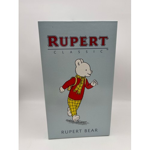 555 - BOXED LIMITED EDITION STEIFF RUPERT CLASSIC BEAR WITH WHITE SHOES AND CERTIFICATE NO 00788 653568