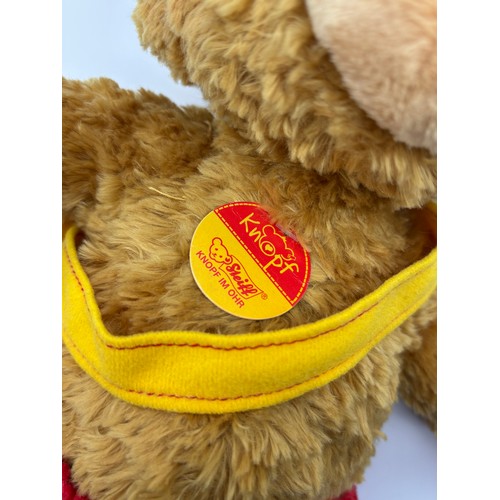 556 - STEIFF 014451 KNOPF TEDDY BEAR