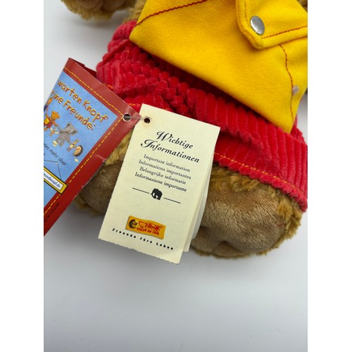 556 - STEIFF 014451 KNOPF TEDDY BEAR