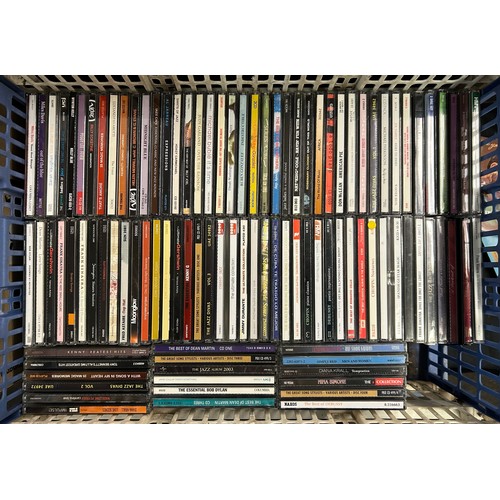 360 - CRATE OF ASSORTED JAZZ CDS - WARDELL GRAY, JAZZ PIANO HISTORY, DUKE ELLINGTON, ETC