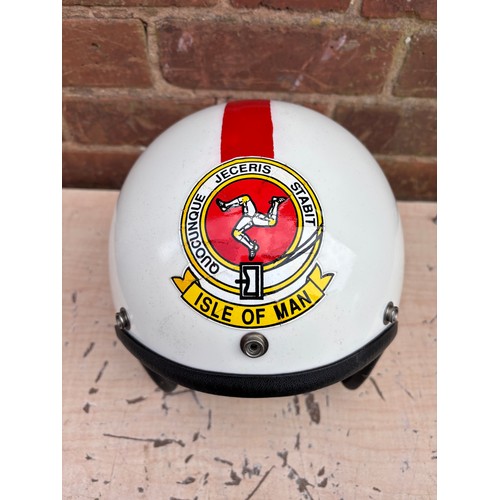 545 - VINTAGE ISLE OF MAN RACING HELMET