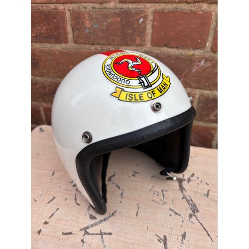 545 - VINTAGE ISLE OF MAN RACING HELMET