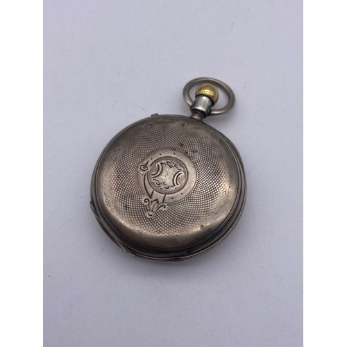 474 - TWO FINE SILVER CASED POCKET WATCHES AND ONE KEY