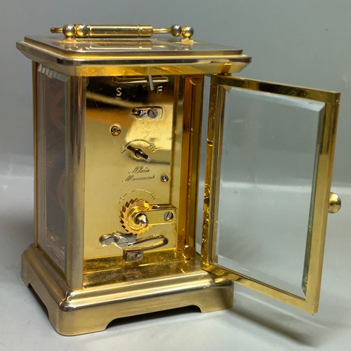 389 - BOXED CHURCHILL CARRIAGE CLOCK