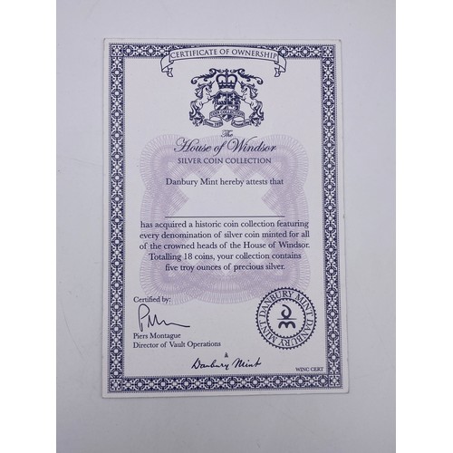 491A - PRESENTATION CASE THE HOUSE OF WINDSOR SILVER COIN COLLECTION WITH CERTIFICATES