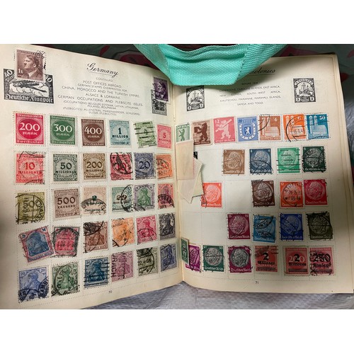 517 - THREE LARGE ALBUMS OF GB AND CHANNEL ISLANDS POSTAGE STAMPS, WORLD ALBUM AND OTHERS