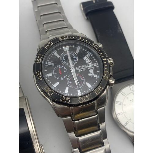 473 - TUB OF GENTS STAINLESS STEEL PULSAR, CITIZEN, ACCURIST, AND OTHER STAINLESS STEEL WATCHES