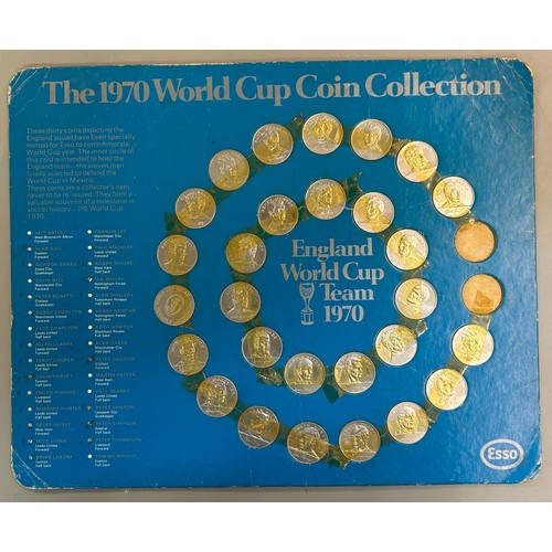 600 - 1970 WORLD CUP COIN COLLECTION, ESSO PETROLEUM FOOTBALL CLUB BADGES