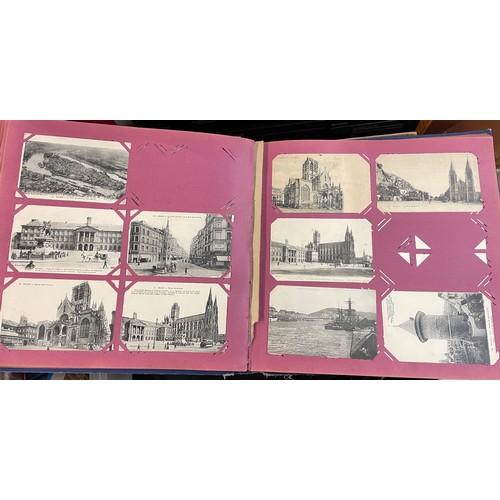 587 - EARLY 20TH CENTURY FRENCH PICTURE POSTCARD ALBUM TOPOGRAPHICAL PARIS AND ROUEN