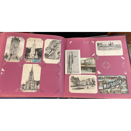 587 - EARLY 20TH CENTURY FRENCH PICTURE POSTCARD ALBUM TOPOGRAPHICAL PARIS AND ROUEN