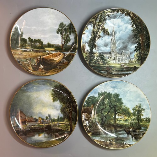 377 - CROWN STAFFORDSHIRE LIMITED EDITION BONE CHINA PLATES JOHN CONSTABLE SERIES