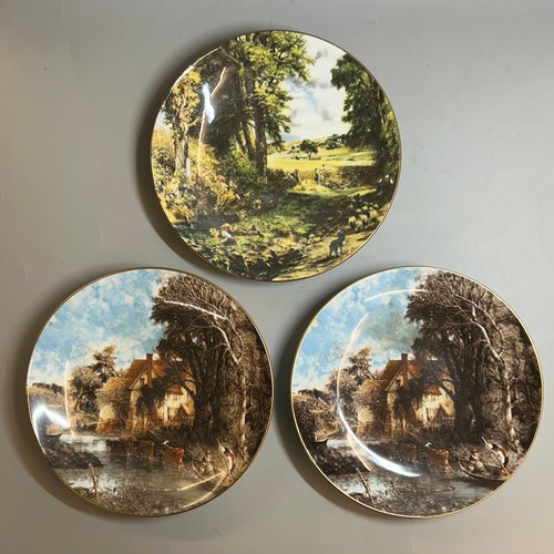 377 - CROWN STAFFORDSHIRE LIMITED EDITION BONE CHINA PLATES JOHN CONSTABLE SERIES