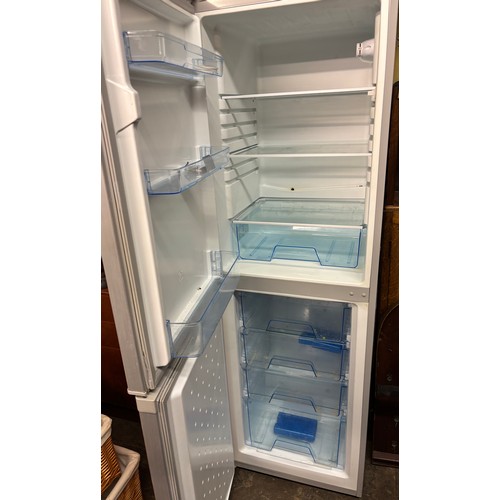 136 - LEC SILVER A+ FRIDGE FREEZER