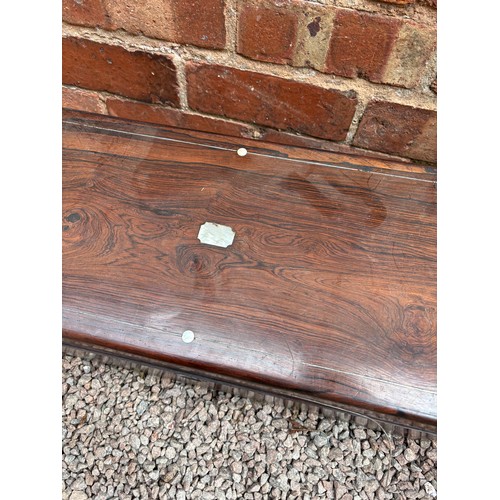 175 - VICTORIAN ROSEWOOD WRITING BOX