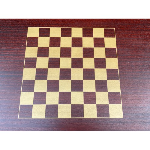 97 - GLASS MAP OF THE WORLD GAMES COFFEE TABLE AND CONTENTS