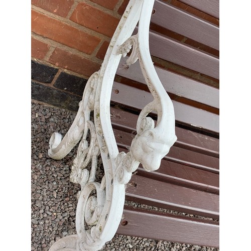 47A - WHITE GARDEN BENCH