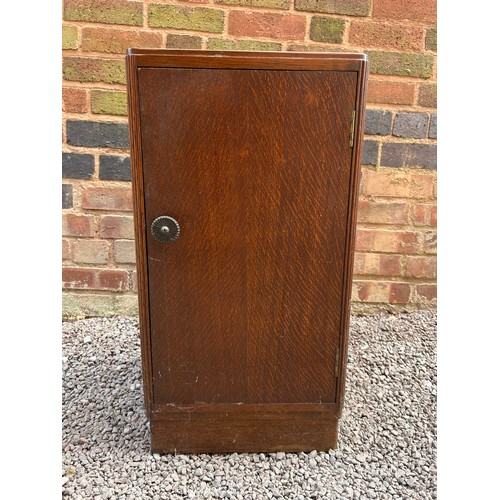 28 - OAK BEDSIDE CUPBOARD