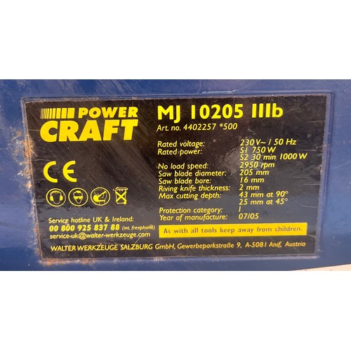 301 - POWER CRAFT TABLE SAW WITH ATTACHMENTS